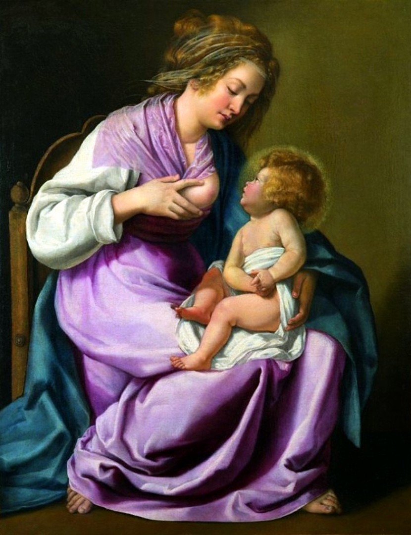 The Virgin nursing the Child